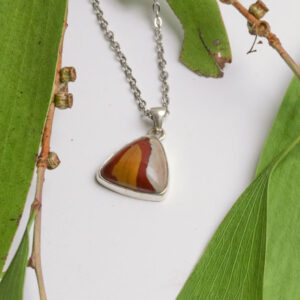 Noreena Jasper Trilinia Cabochon Pendant – Pilbara, Western Australia