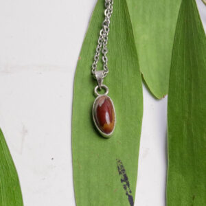 Noreena Jasper Oval Cabochon Pendant – Pilbara, Western Australia