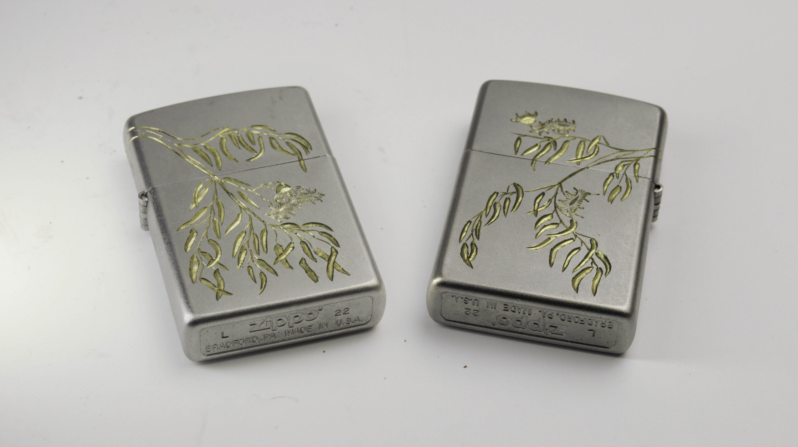 Bright-Cut Gumleaves Zippo Lighter