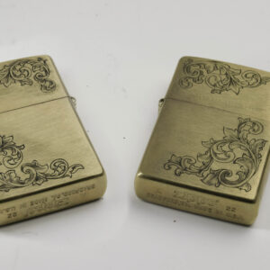 Scrollwork Brass Zippo Lighter