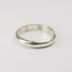 Sterling Silver Half-Round Ring – 4 mm Band (Size P, US 7¾)