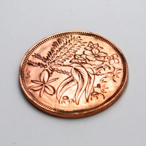 1943 Australian Penny – Hand Engraved Australian Botanicals